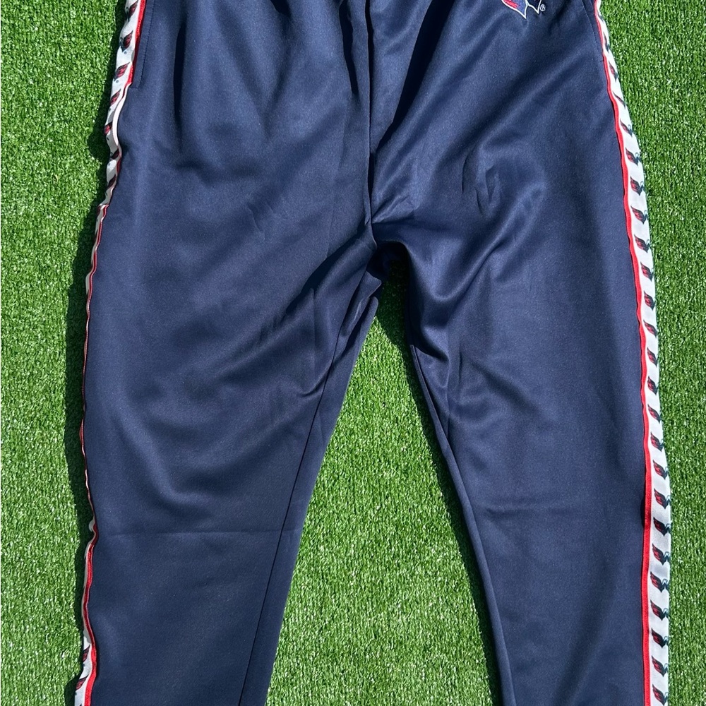 Washington Capitals Stripe Logo Jogger Track Pants Men’s 2XL FOCO NHL NWT Navy - Picture 13 of 14